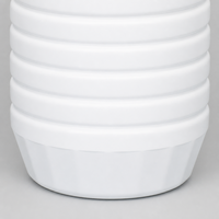 Bouteille en plastique ronde à base carrée en HDPE de 1000 ml avec bouchon à vis, surface givrée, col de 42 mm pour l'emballage de produits chimiques industriels et de détergents