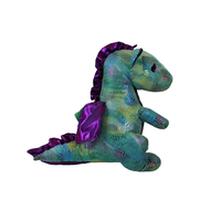 Mignon terne doux Dragon dessin animé dinosaure jouets en peluche nouveau Dino oreiller pour enfants soulagement du Stress PP coton remplissage OPP sac emballage