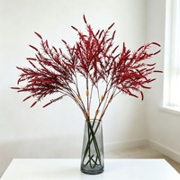 Luxe langstengelige salie kunstbloemenboeket van plastic zijde, retro stijl, decoratie voor hotels en bruiloften.