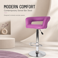 Tabourets de bar pivotants réglables à 360 degrés en cuir PU de haute qualité, design tendance, durables, pour hôtel, villa