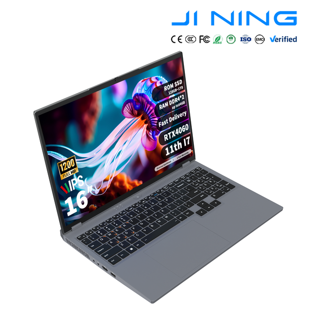 Factory 144Hz FHD Gaming Laptop 16 Inch Intel Core I7 11370H RTX 4060 8GB 32GB RAM 1TB SSD IPS Backlit Keyboard Notebook Win 11