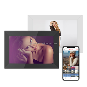 Ưu nhà máy cung cấp 10 inch Wifi LCD ảnh kỹ thuật số hình ảnh khung màn hình cảm ứng đám mây video tải về 16GB gỗ tùy chọn số lượng lớn tùy chọn - Product Image 1
