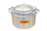 Ensemble de 5 casseroles en aluminium 20 22 24 26 28 cm avec couvercle et poignées double face