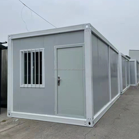 Vente chaude Pliant 20ft Portable Préfabriqué En Métal Garage Pliable Mini Modulaire Mobile En Acier Conteneur pour Hôtel.