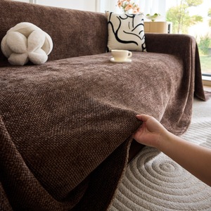 올인클루시브 하이엔드 모던 소파 타올 커버 단색 셔닐 천 타올 올 올 시즌 빨 유니버설 핏 커스텀 로고 - Product Image 1