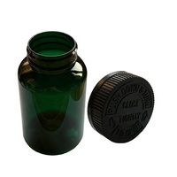 Leere 120cc 250cc PET Amber Green Schwarz Vitamin Ergänzung Medizin flaschen 4 Unzen Plastik medizin Flasche mit Gold Silber Kappen