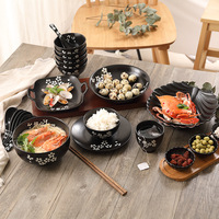 Services de table en mélamine légers de style classique, résistants aux rayures, sans BPA, empilables, pour table à manger, réutilisables, vente en gros