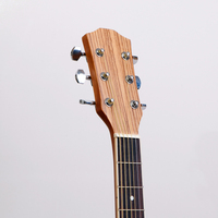 Natural Color Customized for Sale Cutaway Acoustic Guitar
