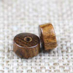 Black Rosewood <b>Spacer</b> Beads 4x7mm Polished Round Shape For Jewelry Making DIY Accessories - Product Image 1