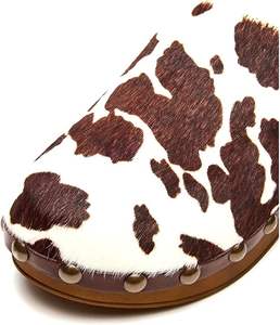 <span class=keywords><strong>Mules</strong></span> à <span class=keywords><strong>talon</strong></span> bas fermées à l'avant pour femmes, bout rond, talons <span class=keywords><strong>en</strong></span> <span class=keywords><strong>bois</strong></span> - Product Image 5