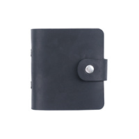 Carnet/Agenda portable en cuir véritable Crazy Horse format A9, classeur à anneaux 3 trous, mini carnet rétro à feuilles mobiles, vente en gros