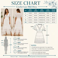 Robe Midi en Gros 220GSM Coton Dentelle Crochet Col V Manches Courtes Style Bohème Femme Ourlet Frangé Logo Personnalisé OEM