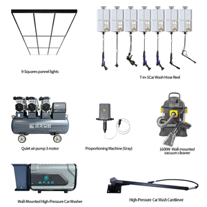 Solution complète de rénovation d'atelier de <span class=keywords><strong>lavage</strong></span> automobile avec bras de <span class=keywords><strong>lavage</strong></span> pivotant, enrouleur de tuyau et grille de drainage au sol pour les entreprises de detailing automobile - Product Image 2