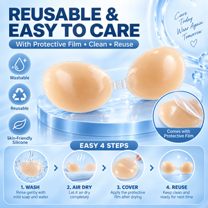 Silicone Adhesive <strong>Bra</strong> a G <strong>Cup</strong> <strong>4</strong> Thickness Options 0.5 0.8 <strong>1</strong>.2 <strong>1</strong>.6cm Reusable Invisible Push up Backless Strapless for Women - Product Image 5