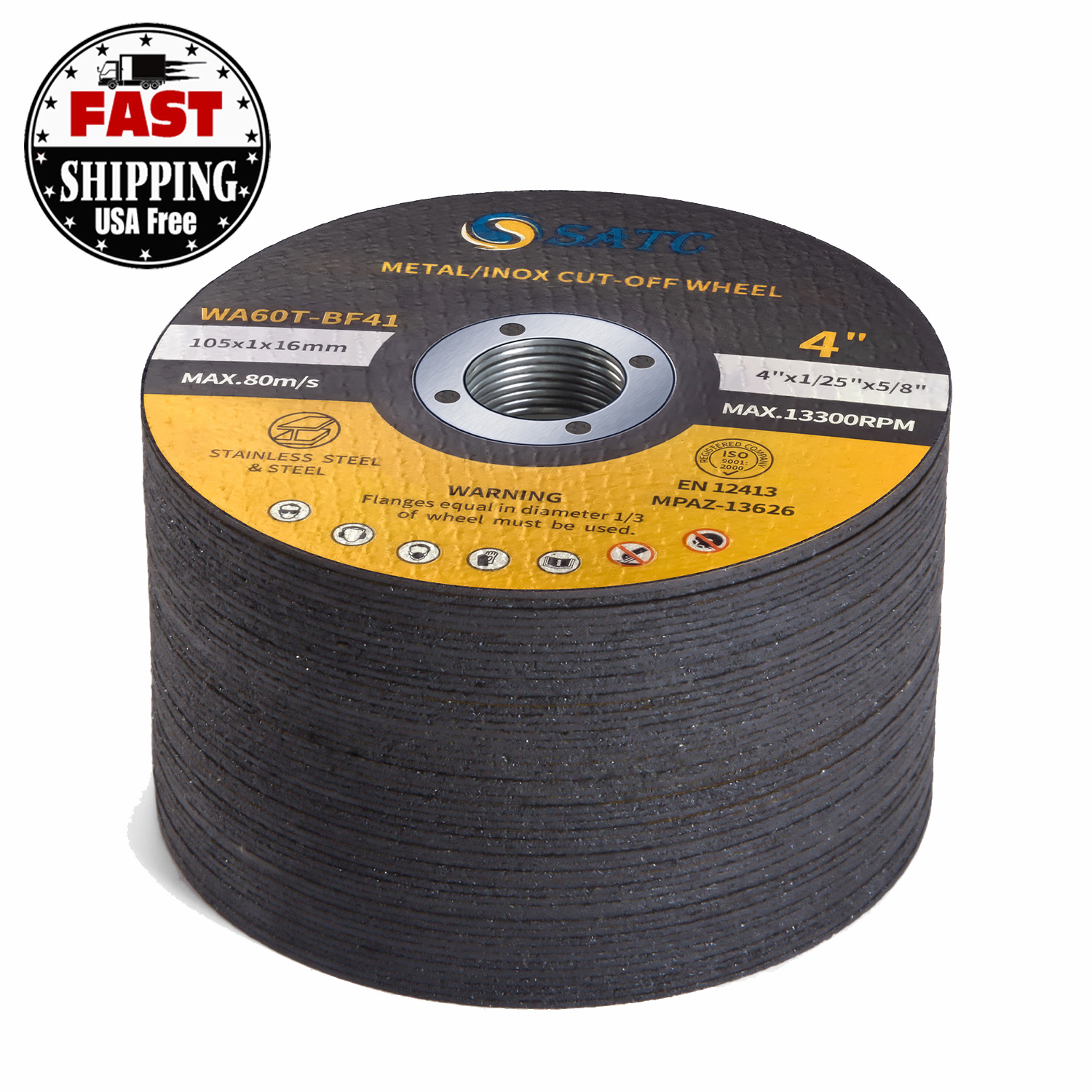 Отрезные диски 4 Х0, 04 х7/8 дюймов, доставка со склада в США, в пределах 24 ч, 50 шт.