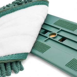 Mopa Plana de Bambú Cleanhome con Rotación de 360 Grados, Palo Telescópico de Acero Inoxidable, Almohadillas de Fibra de Bambú Chenille para Limpieza de Pisos del Hogar - Product Image 2