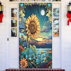 Drapeau de Noël extérieur couleur haute qualité pour porche, bannière de bienvenue à la maison pour porte, bannière suspendue de Noël pour porte de bienvenue à la maison - Product Image 6