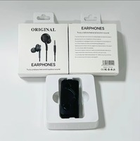 Casque intra-auriculaire filaire 3,5 mm avec transducteur dynamique, isolation du bruit et microphone pour téléphones Samsung Galaxy