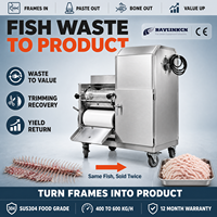Machine Automatique à Séparer la Chair du Poisson SUS304 Sorties Séparées Chair et Arêtes Valorisation des Chutes de Poisson