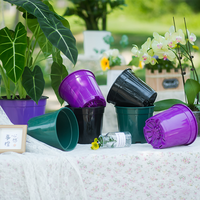 Pots de pépinière en PP noir pour plantes de jardin, petits pots écologiques et durables de 1 gallon