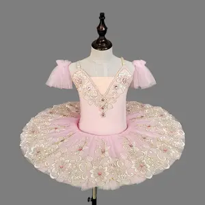 Robe de danse pour enfants à manches courtes Ballet adulte Performance pratique étudiants jupe chinoise