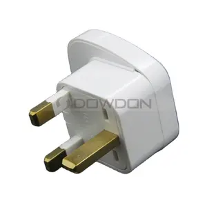 240V 10A British AC Power Socket Plug to Universal Socket Electric Converter English Type 3 Pin UK to EU Plug Adapter