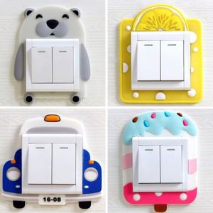 Autocollants de commutateur en silicone, décoration de chambre d'enfant, autocollants muraux 3D lumineux lavables pour la maison - Product Image 4