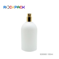 Envases Cosméticos Personalizados de 100 ml, Botellas de Perfume con Pulverizador y Tapas de Bola Doradas