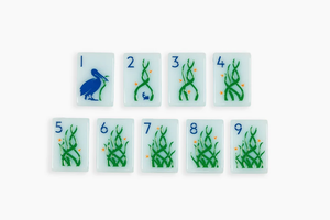 Juego <span class=keywords><strong>de</strong></span> Mahjong Americano Costero Personalizado con 160 Fichas Acrílicas Translúcidas Esmeriladas - Juego <span class=keywords><strong>de</strong></span> Mahjong Personalizado con Caballitos <span class=keywords><strong>de</strong></span> <span class=keywords><strong>Mar</strong></span> y Corales - Product Image 3