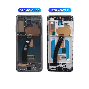 Écran de qualité TFT pour <span class=keywords><strong>Samsung</strong></span> S20 4G G980 G980F G980F/DS, écran tactile numérique LCD avec cadre, remplacement d'écran S20 - Product Image 1