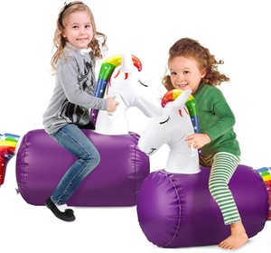 Juguetes Inflables de Unicornio y Dinosaurio para Niños, Caballito Saltarín Inflable, Juguete de Montar Inflable - Product Image 6