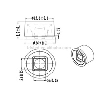 IP67 imperméable 14mm SMD5050 a mené la lentille 30/45/120 degrés