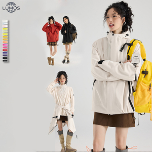 Chaqueta Polar Tres en Uno Impermeable con Logotipo Personalizado <span class=keywords><strong>para</strong></span> <span class=keywords><strong>Hombre</strong></span> y Mujer, Nueva Chaqueta Cortavientos Informal con Forro Interior - Product Image 1