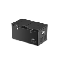 Réfrigérateur-congélateur à double zone de luxe de grande taille 91-101L, compresseur 12v 24v 220v pour camion, alimenté par énergie solaire, camping-car, camping