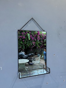 Modern Decorative <b>Mirror</b> Shelves Made Brass <b>Mirror</b> for Home <b>Decor</b> Showcase Storage Wall Mounting Supplier Uttar Pradesh - Product Image 4