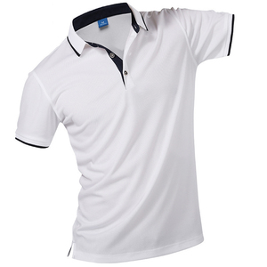 Venta al por mayor, OEM 2021, moda personalizada para hombre, Polo de lí<span class=keywords><strong>nea</strong></span> <span class=keywords><strong>a</strong></span> rayas con Pin rojo, camisetas con collares - Product Image 5