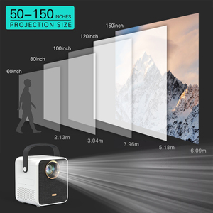 Salange Máy Chiếu Mini Mới 2022 Máy Chiếu Android Thông Minh Wifi Kép 2.4 + 5G Máy Chiếu Rạp Chiếu Phim Gia Đình Led Cầm Tay Hỗ Trợ 1080P - Product Image 4