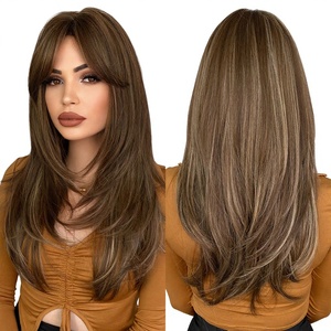 Parrucca Sintetica Lunga 60cm alla Moda, Multicolore, Resistente al Calore, per Feste <span class=keywords><strong>di</strong></span> <span class=keywords><strong>Halloween</strong></span> e Cosplay, per Donne - Product Image 1