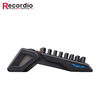 GAX-TDS4 Mélangeur Audio Pro Contrôleur Sonore DJ Égaliseur Graphique 7 Bandes Effet 99 DSP pour Enregistrement PC Prise Microphone XLR