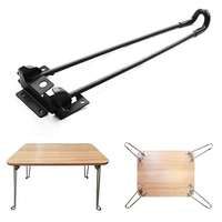 Pieds de table pliants en acier portables, détachables, à verrouillage à 90 degrés, pour bricolage, compatibles avec les panneaux de bois économiques, pour Lowes