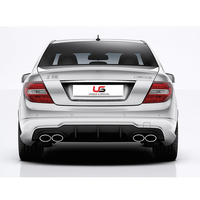 Kit de carrosserie pour calandre de pare-chocs avant Mercedes-Benz Classe C W204 2011-2014, style C63 AMG, installation par clip, amélioration et rétrofit