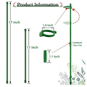 Support de fleurs <span class=keywords><strong>pour</strong></span> orchidées succulentes nouvellement amélioré, support de pot de plante, tige de modelage, support de protection des feuilles fixe - Product Image 5