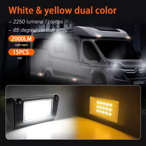 Nhôm 5 Inch 12V Màu Trắng Hổ Phách LED Cảnh Ánh Sáng LED RV Ánh Sáng Bên Ngoài Cho Rv Rơ Moóc Du Lịch cắm trại - Product Image 2