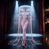 Chapeau à pampilles lumineux LED LiqVis pour femme, idéal pour la scène, la danse, les soirées disco, les costumes de cowgirl et les services VIP en boîte de nuit