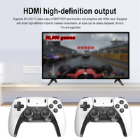Topleo Clé de Jeu Mini Arcade Machine Vidéo Sans Fil Console Rétro Portable Manette Lite 4K