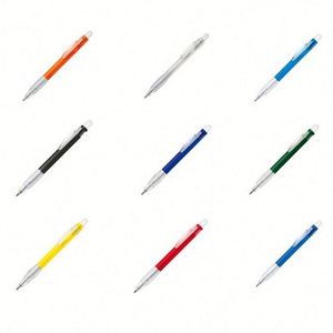 1.0Mm Transparent Bar White Sleeve Push-Button Ballpoint Gift Giveaway Promotional Advertising <b>Pen</b> - Product Image 3