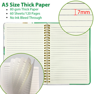 Commercio all'ingrosso In magazzino fiore <span class=keywords><strong>4</strong></span> Pack <span class=keywords><strong>a</strong></span> spirale Notebook A5 <span class=keywords><strong>a</strong></span> spirale foderato quaderno A5 diario per la scrittura - Product Image 4