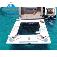 Piscina inflable portátil de mar flotante, para yate, barco