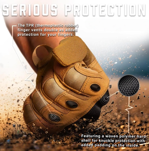 Gants tactiques été-hiver pour hommes - Écran tactile, respirants, thermiques, protection rigide des doigts en PVC, moto, vélo, <span class=keywords><strong>airsoft</strong></span>, extérieur - Product Image 4