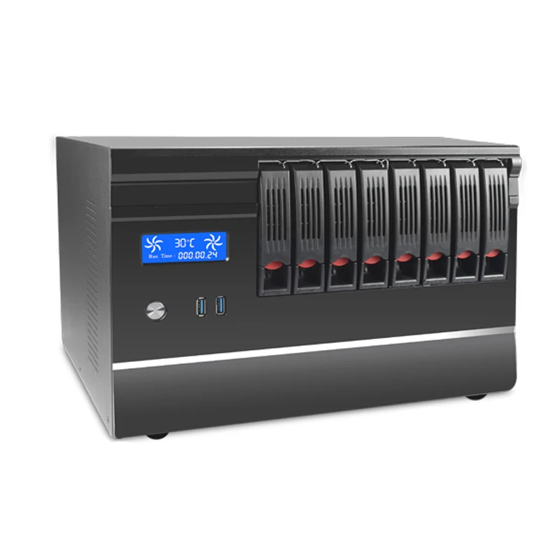 Сетевое хранилище cloud NAS 8 bay, корпус nas, корпус сервера в стойку